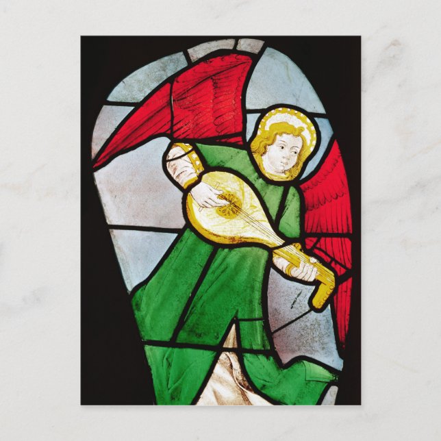Angel Musician Vykort (Framsida)