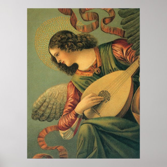 Ängel Musiker, Melozzo da Forli, Renässanskonst Poster (Framsidan)