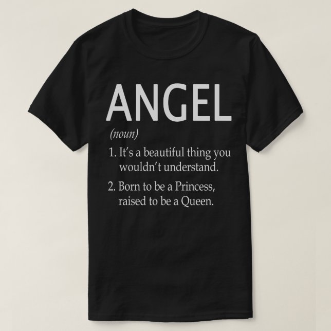 Angel Namn Gift T Shirt (Design framsida)