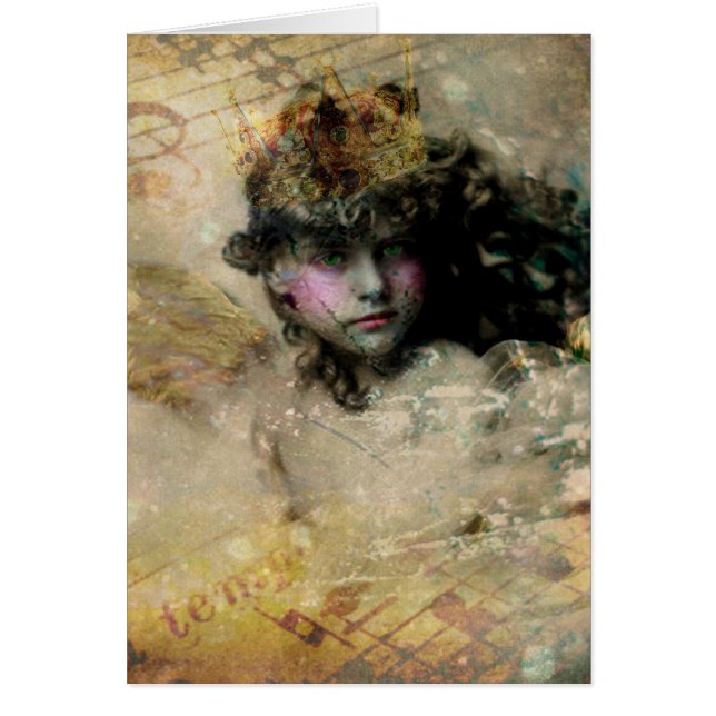 ängel no312 hälsningskort (Framsidan)