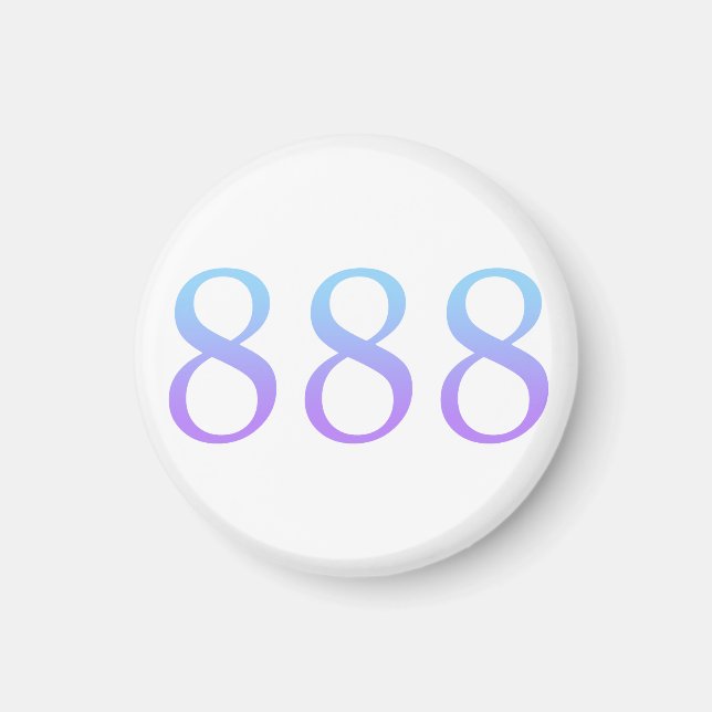 Angel Number 888 - Balance  Magnet (Framsidan)