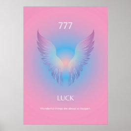 Angel Number Aura 777 Tur Poster