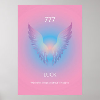 Angel Number Aura 777 Tur Poster