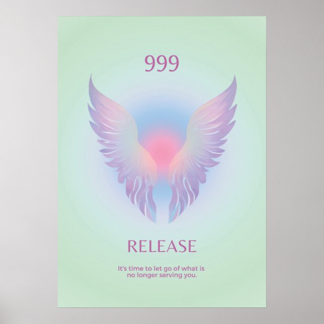 Angel Number Aura 999 Release Poster (Framsidan)