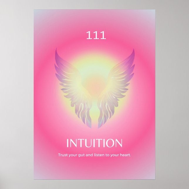 Angel Number Aura Poster 111 Intuition (Framsidan)