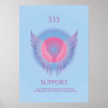 Angel Number Aura Poster 333-support