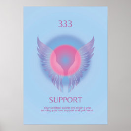 Angel Number Aura Poster 333-support