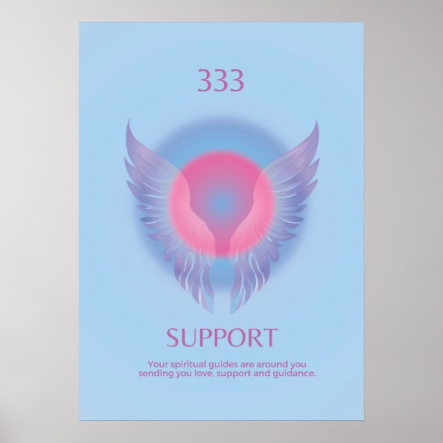 Angel Number Aura Poster 333-support (Framsidan)