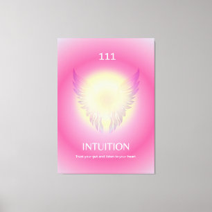 Angel Number Aura Print 111 Intuition Canvastryck