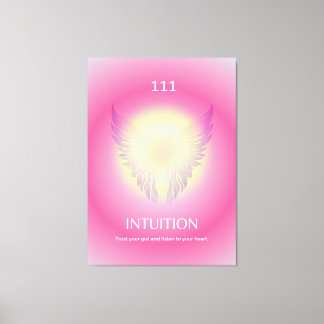 Angel Number Aura Print 111 Intuition Canvastryck