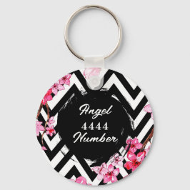 Angel Numberr "4444" Nyckelring