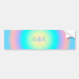 Angel Numbers 444 - Optimism & Action Bildekal