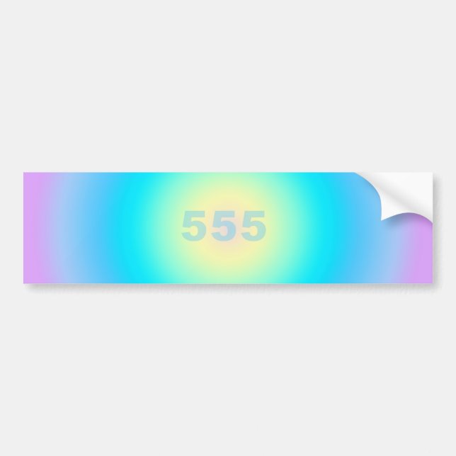 Angel Numbers 555 - Ändringar på horisonten Bildekal (Framsidan)