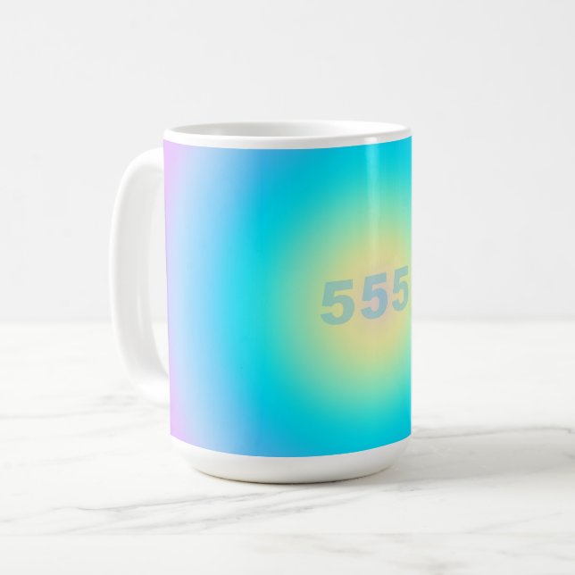 Angel Numbers 555 - Ändringar på horisonten Kaffemugg (Framsida vänster)