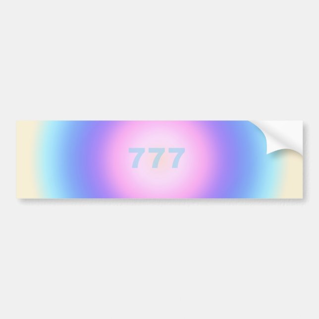 Angel Numbers 777 - Bra Fortune Bildekal (Framsidan)