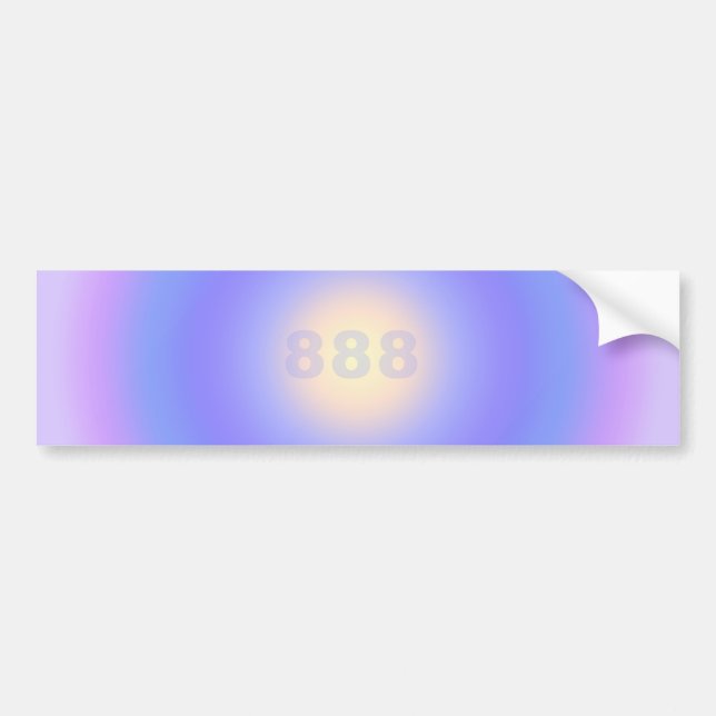 Angel Numbers 888 - Högerna Väg Bildekal (Framsidan)