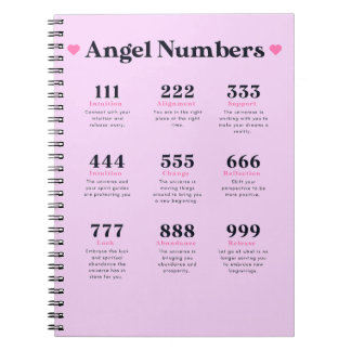 Angel Numbers Meanings Journal Anteckningsbok