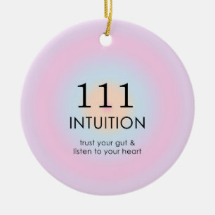 Angel Numbers Numerology 111 Intuition Julgransprydnad Keramik