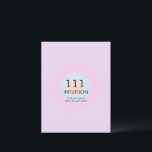 Angel Numbers Numerology 111 Intuition Vykort<br><div class="desc">En uppmjukande utformning av andlig,  med nummer 111,  ett nummer som uppmuntrar dig att lyssna på ditt hjärta och lita på din tarm,  och du kommer att vara på högerna väg. Gelnummer 1111 övertoningsdesign med innebörd och nummerförklaring. Angelnummer ger.</div>