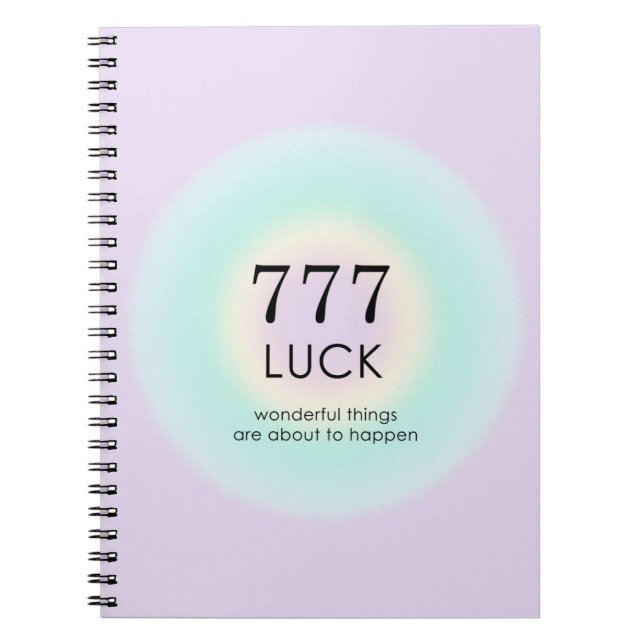 Angel Numbers Numerology 777 Tur Anteckningsbok (Framsidan)
