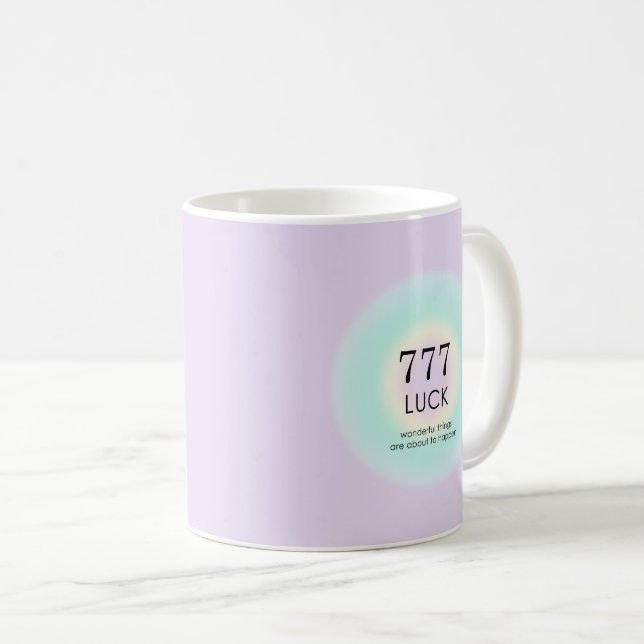 Angel Numbers Numerology 777 Tur Kaffemugg (Framsida höger)