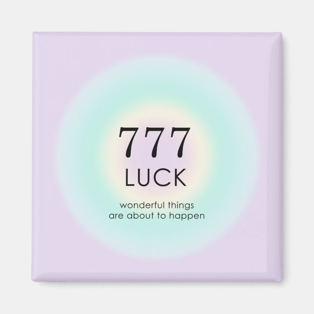 Angel Numbers Numerology 777 Tur Magnet (Framsidan)