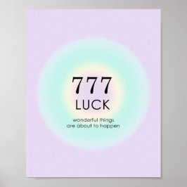 Angel Numbers Numerology 777 Tur Poster
