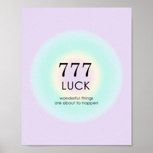 Angel Numbers Numerology 777 Tur  Poster