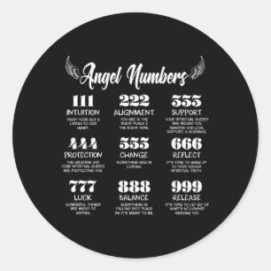 Angel Numbers Trend Quote Runt Klistermärke