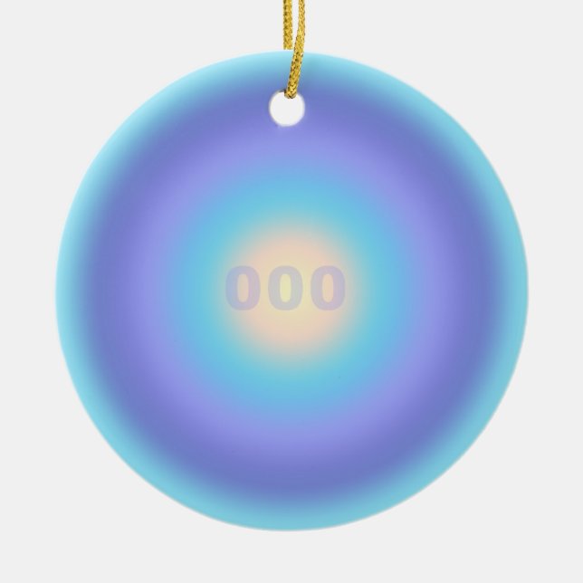 Angel nummer 000 - Oändlig tillväxt och nystart Julgransprydnad Keramik (Framsidan)