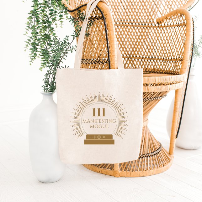 Angel nummer 111 Manifesting Mogul Tygkasse (Angel Number 111 Manifesting Mogul Tote Bag for the Spiritual Baddie.)