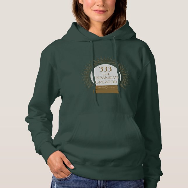 Angel nummer 333 - Expansiv kreativ hodie T Shirt (Framsida)