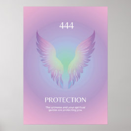 Angel nummer 444 Aura Poster