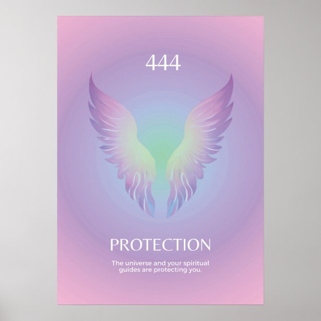 Angel nummer 444 Aura Poster (Framsidan)