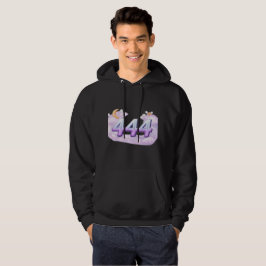 Ängel Nummer 444 Huva – Enkel Elegant Design Hoodie