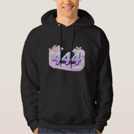 Ängel Nummer 444 Huva – Enkel Elegant Design Hoodie