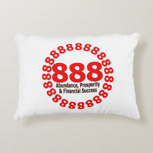 Angel nummer 888 - Abundance & Harmony Prydnadskudde