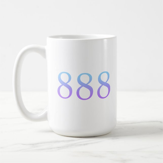Angel nummer 888 - Balans Kaffemugg (Vänster)