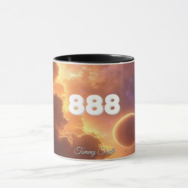 Angel nummer 888 - Manifestation & Abundance Mugg (Center)