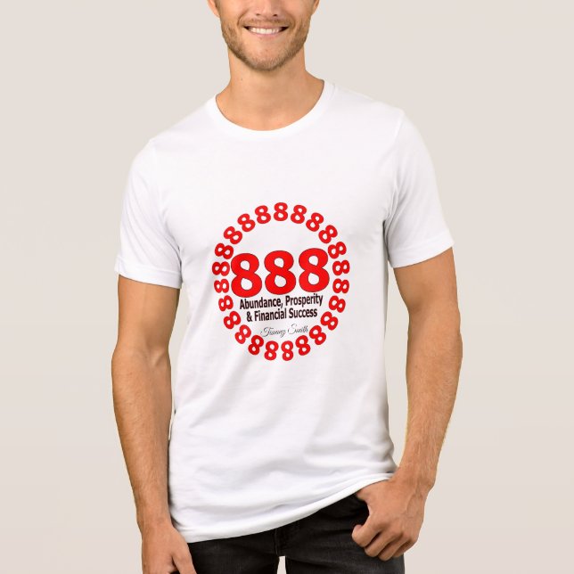 Angel nummer 888 - Välstånd och abundans T Shirt (Framsida)