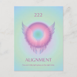 Angel Nummer Aura 222-justering Vykort