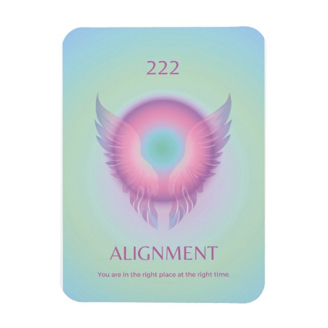 Angel Nummer Aura Magnet 222-justering (Vertikal)