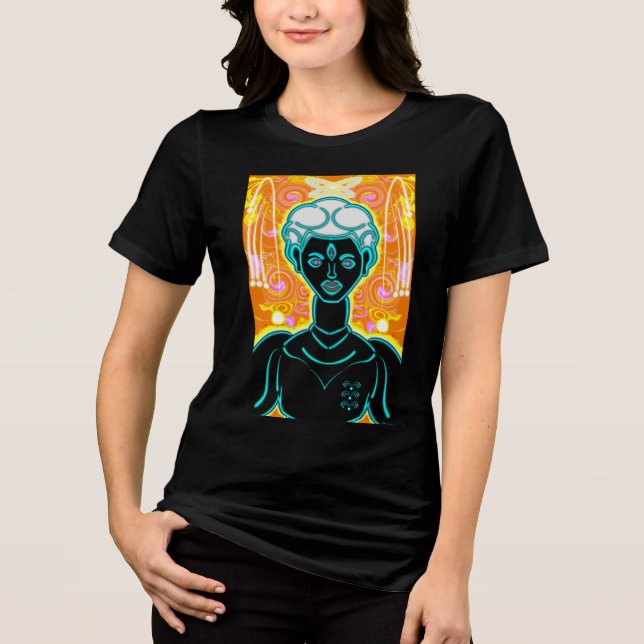 Angel nummer och fredspartiet t shirt (Framsida)