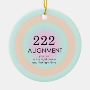Angel Numres Numerology 222 justeringsrörelse Julgransprydnad Keramik