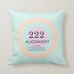 Angel Numres Numerology 222 justeringsrörelse Kudde