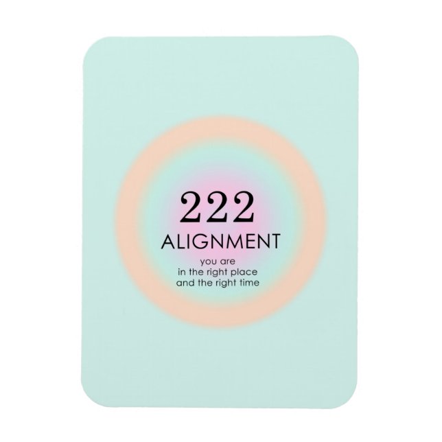 Angel Numres Numerology 222 justeringsrörelse Magnet (Vertikal)