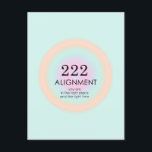 Angel Numres Numerology 222 justeringsrörelse Vykort<br><div class="desc">Att lätta på andlig-formgivningen,  med nummer 222,  ett nummer som uppmuntrar dig,  som du litar på dig själv,  eftersom du befinner dig i högerna ställe och högerna. Angel nummer 2222 övertoningsmotiveringskort med innebörd och nummerförklaring. Angelnummer ger.</div>