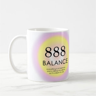Angel Numres Numerology betyder 888 Balance Kaffemugg
