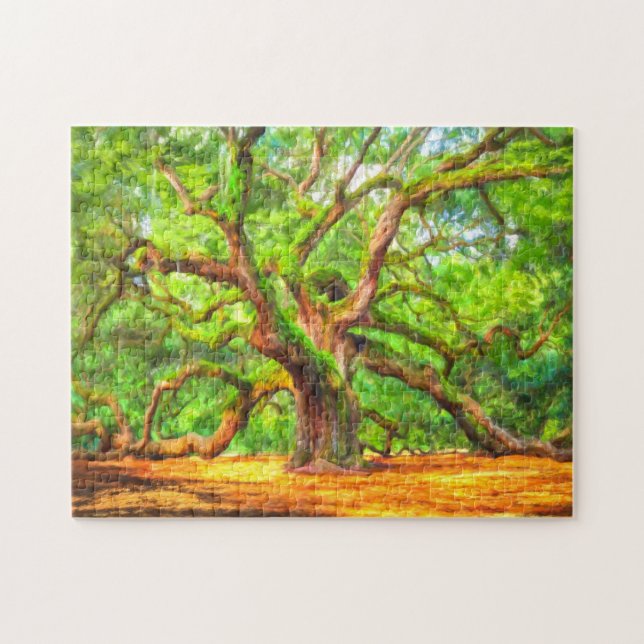 Angel Oak Jigszle Puzzle Pussel (Horisontell)