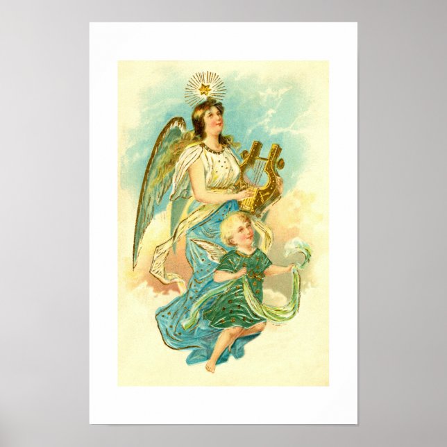 Ängel och barn poster (Framsidan)